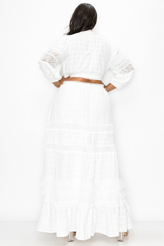 Summer Breeze Two-Pieces Top & Skirt Set